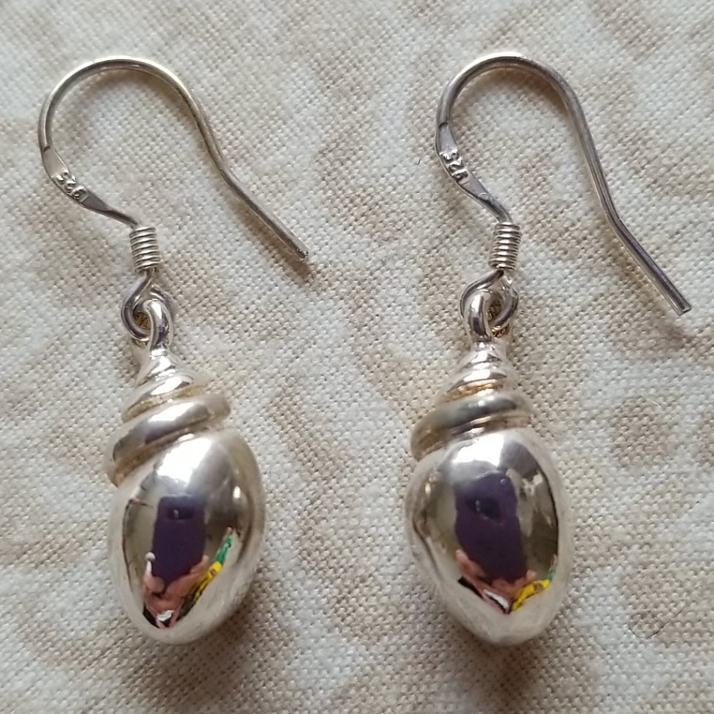 Sterling shell earrings